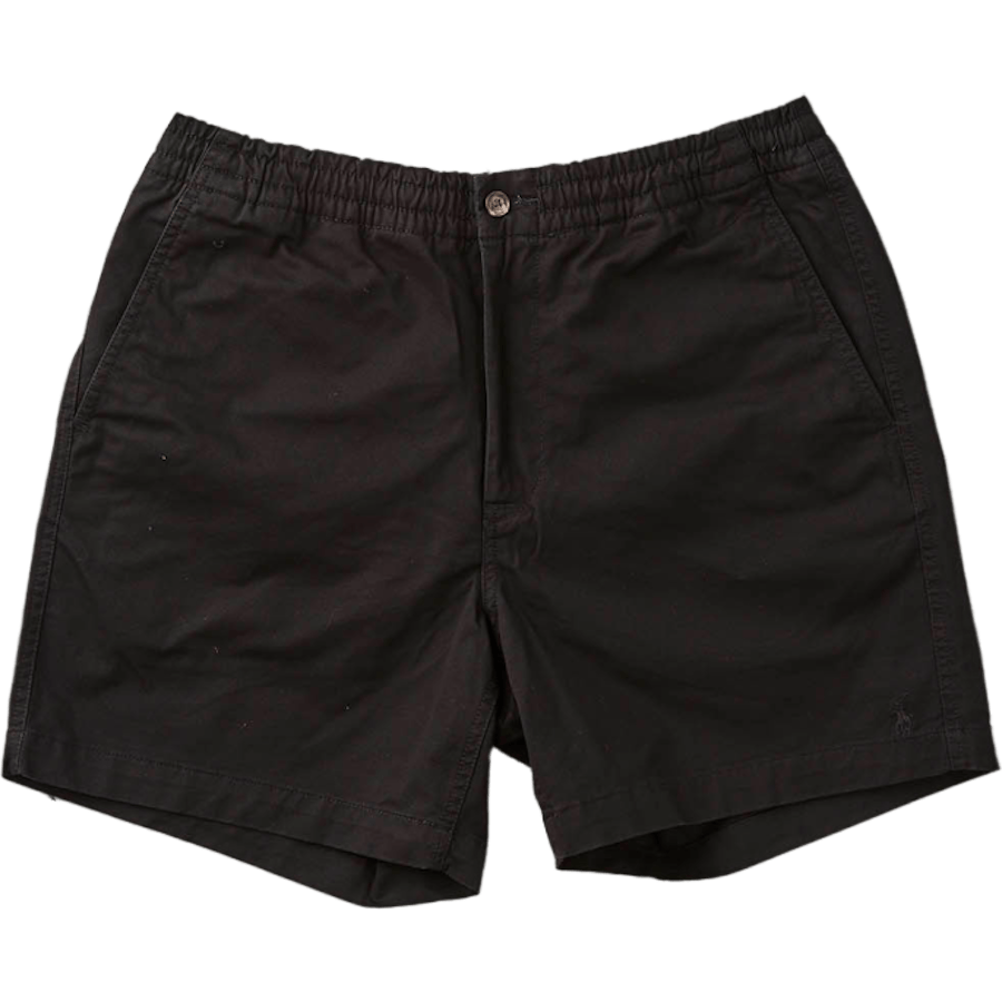 6-tums polo Prepster stretch chino kort piké svart