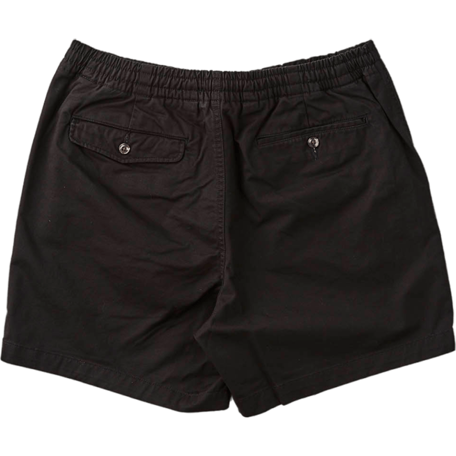 6-tums polo Prepster stretch chino kort piké svart