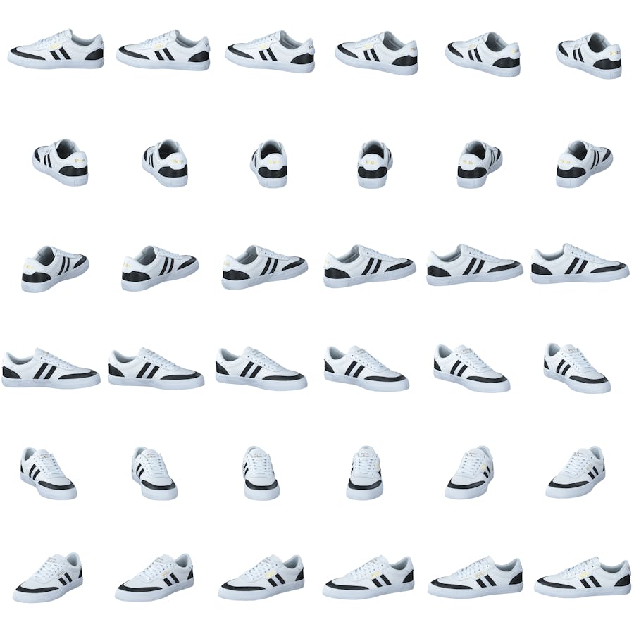 Court Lädersneaker Vit/Svart