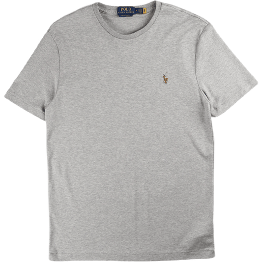 Anpassad Slim Fit mjuk bomulls-T-shirt Andover Heather