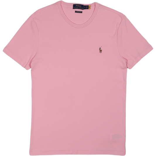 Anpassad Slim Fit Mjuk Bomulls-T-shirt Carmelrosa