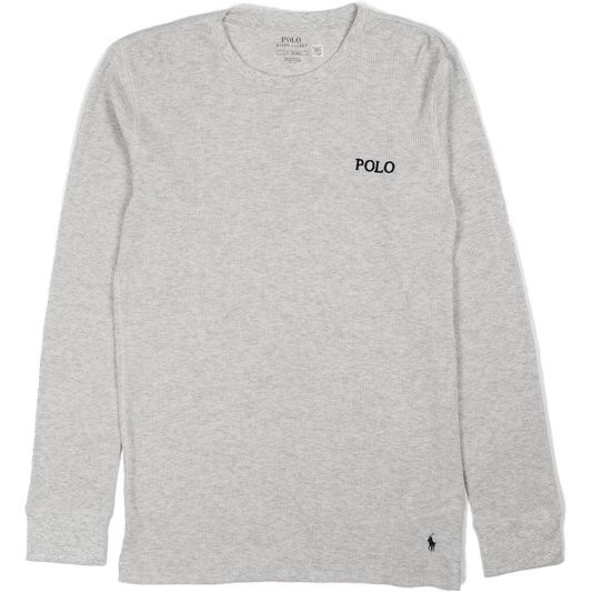Waffle-Knit Sleep Shirt English Heather