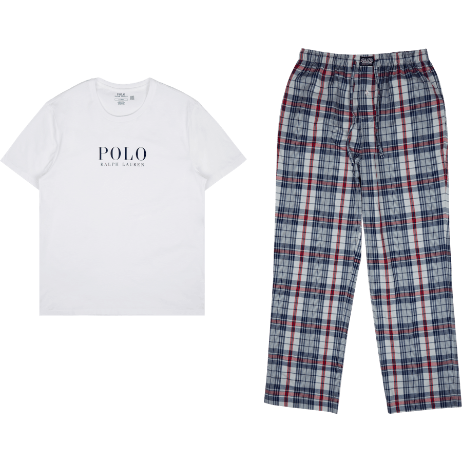Polo Ralph Lauren Bomullssömnadströja och Pyjamasbyxor Set