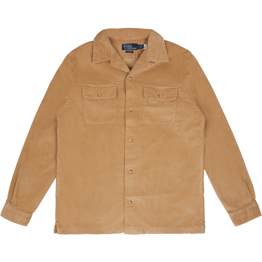 Classic Fit Corduroy Camp Shirt Vintage Khaki