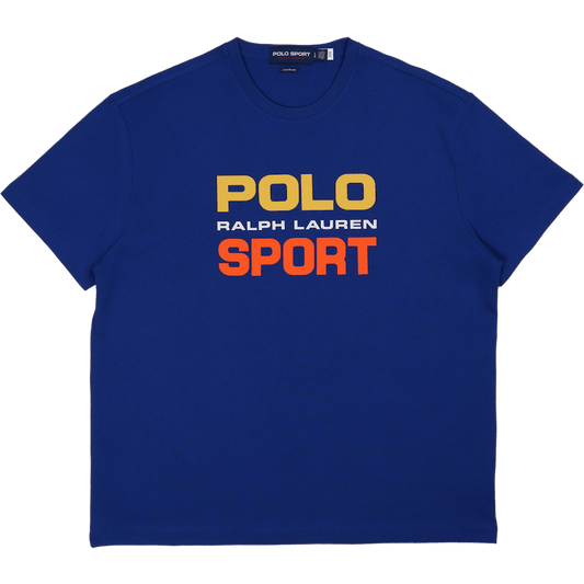 Klassisk passform Polo Sport Jersey T-shirt Safirblå Stjärna