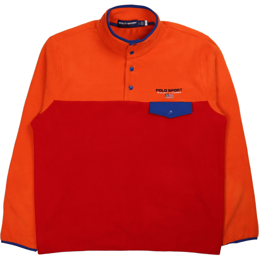 Polo Sport Fleece Tröja Kust Orange Multifärgad