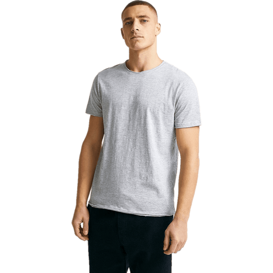 Raw Tee Gråmelerad