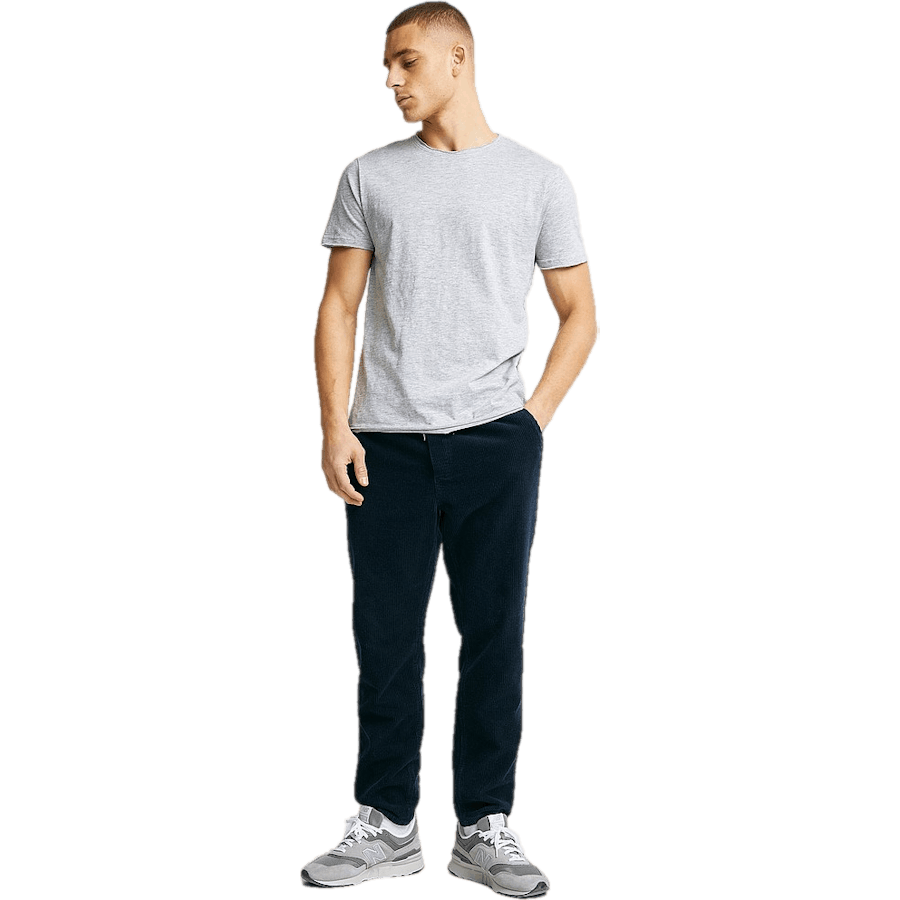 Raw Tee Gråmelerad