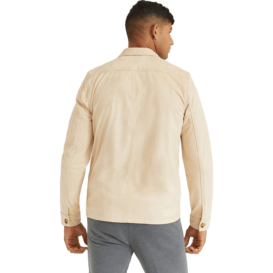 Favourite Fake Suede Overshirt Light Sand