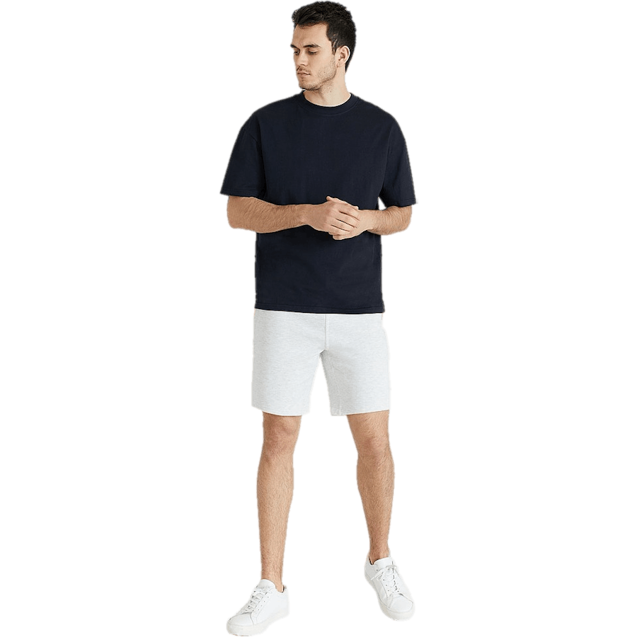 Favourite Mid Length Sweatshor Light Greymelange