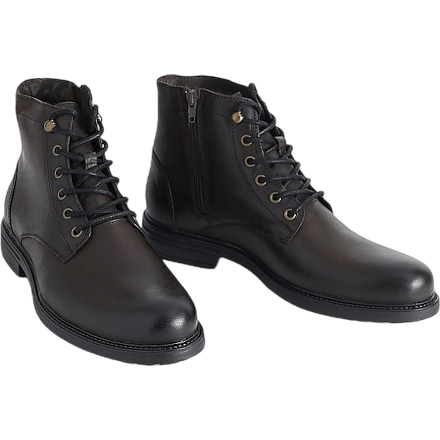 Lace Boot Brown Leather