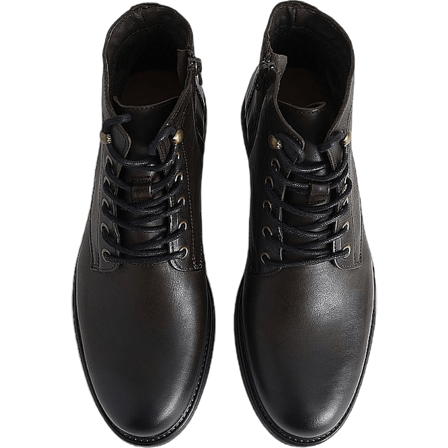 Lace Boot Brown Leather
