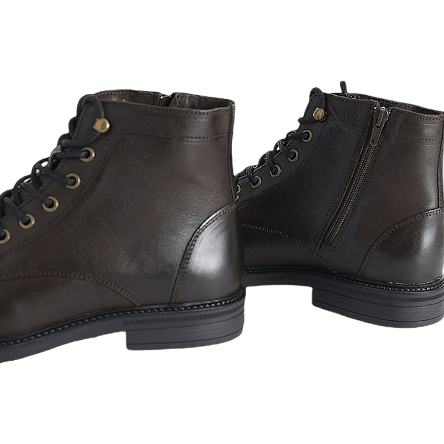 Lace Boot Brown Leather