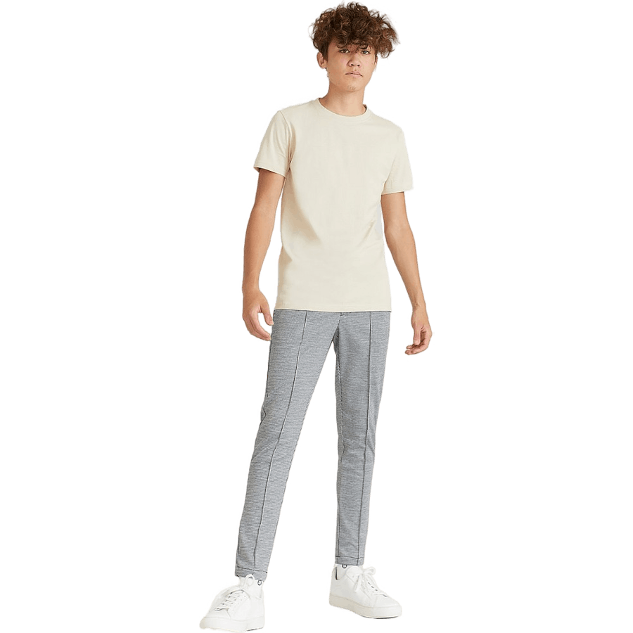 Soft Skinny Trousers Black/white