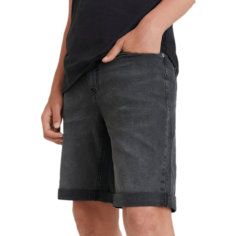 Slim Fit Shorts Black Wash