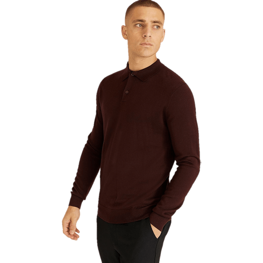 Studio Total Merino Ls Polo