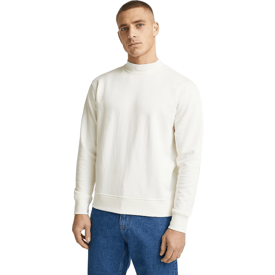 Wide Rib Sweatshirt Eggshell