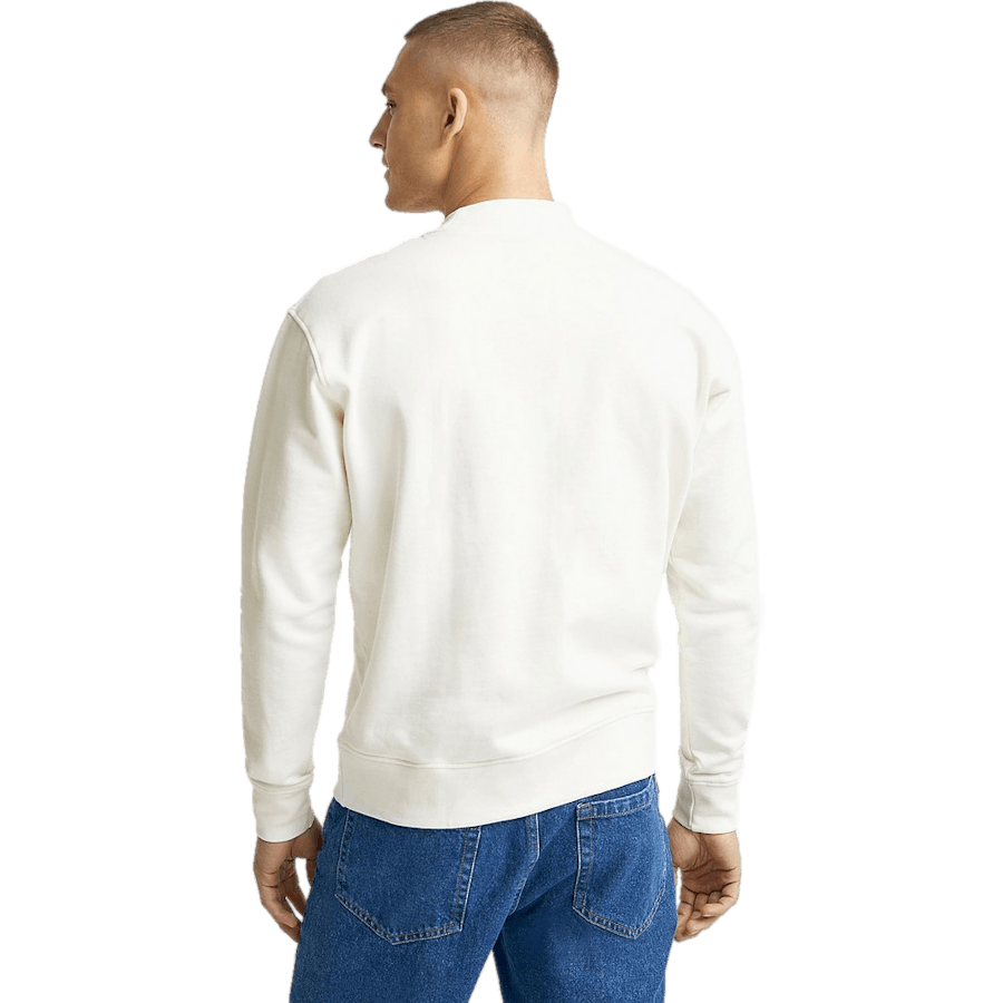 Wide Rib Sweatshirt Eggshell