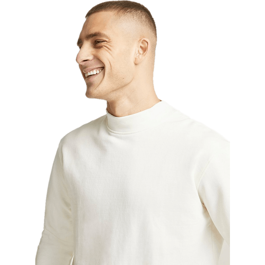 Wide Rib Sweatshirt Eggshell