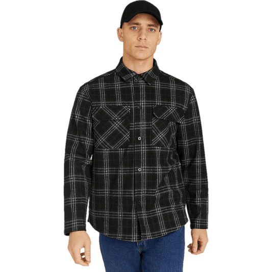 Lazy Overshirt Black Check