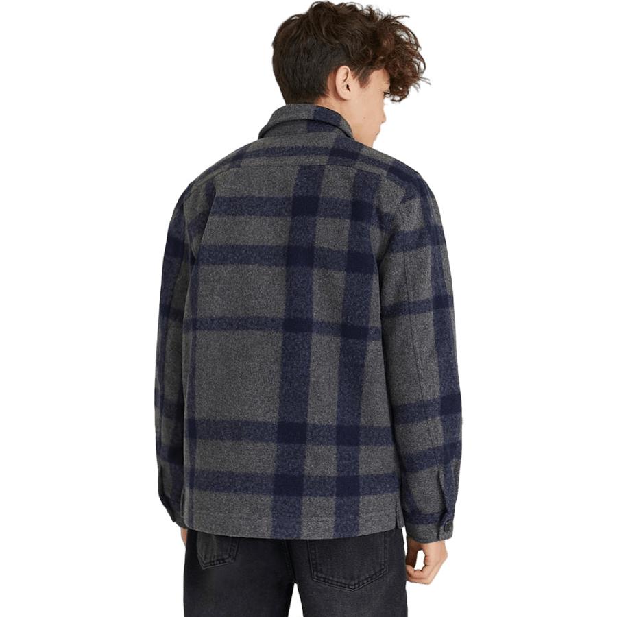 Studio Check Overshirt Grey/navy