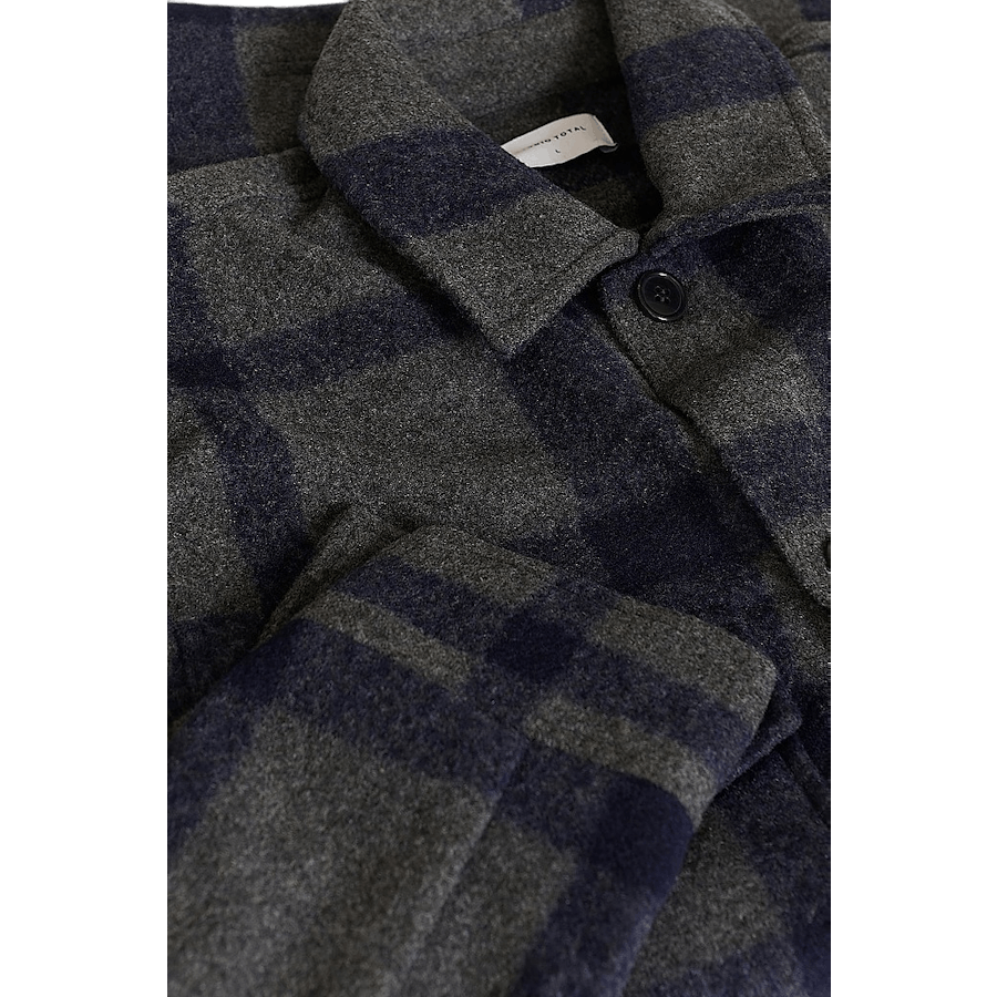 Studio Check Overshirt Grey/navy