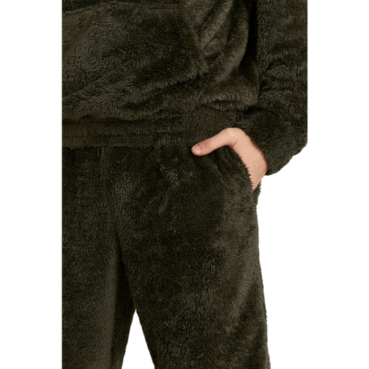 Teddy Sweatpants Green