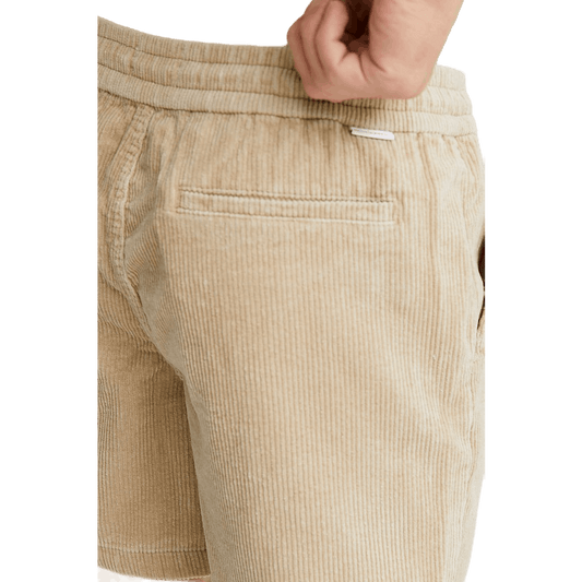 Icon Cord Shorts Ecru