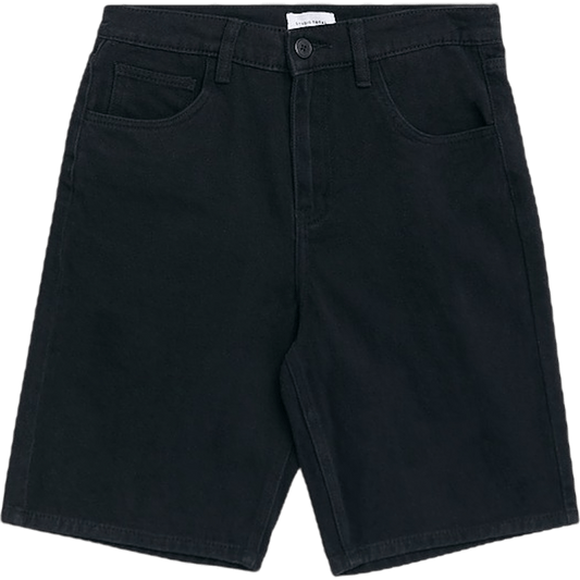 Regular Twill Shorts Black