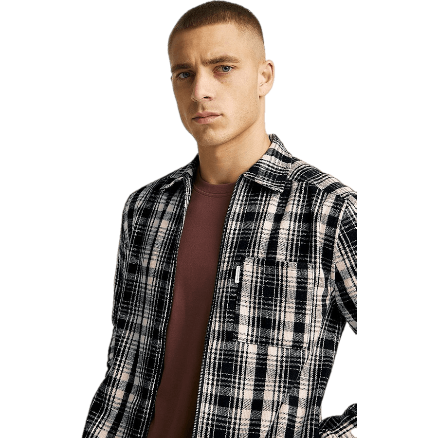 Studio Total Zip Check Overshirt