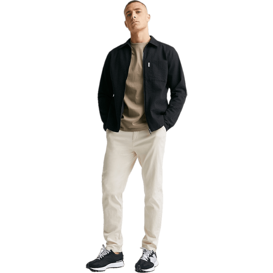 Studio Total Seersucker Zip Overshirt