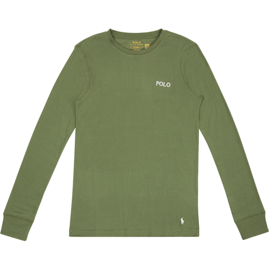 Waffle Crew L/s Tee 009 Army Olive