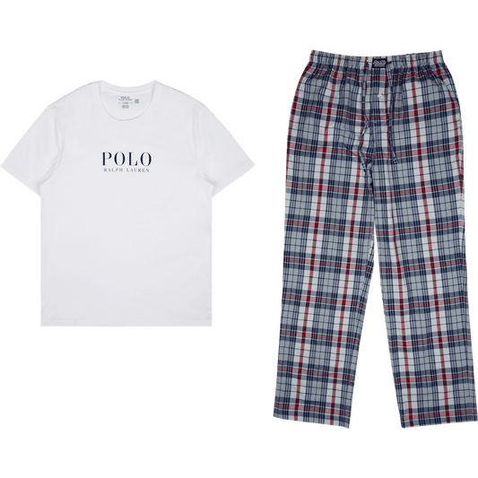Bomullssömnadströja och pyjamasbyxor