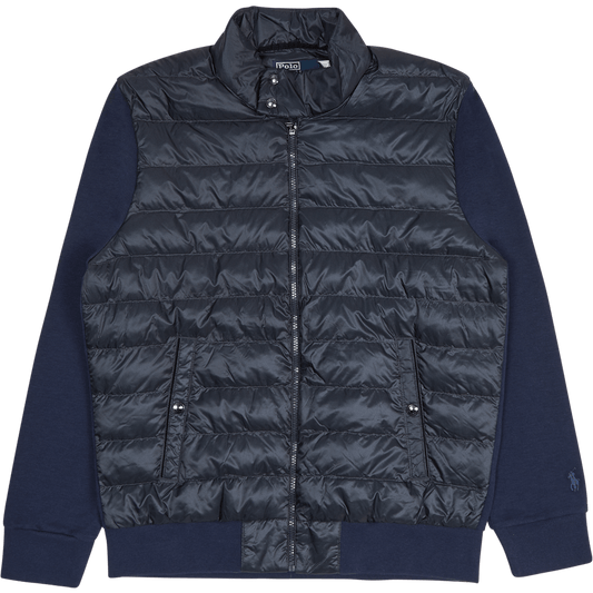 Herringbone-Print Hybrid Jacket