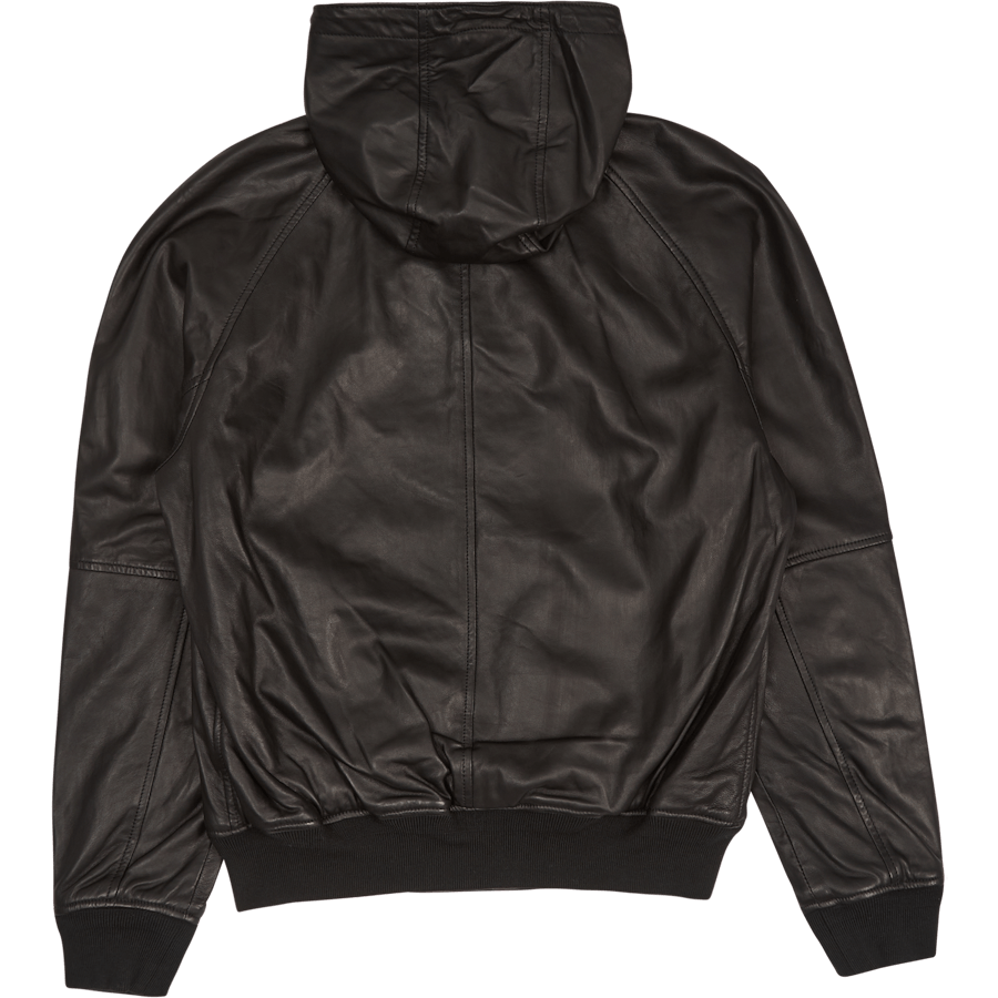 Hd Varsity-lined-bomber Polo Black