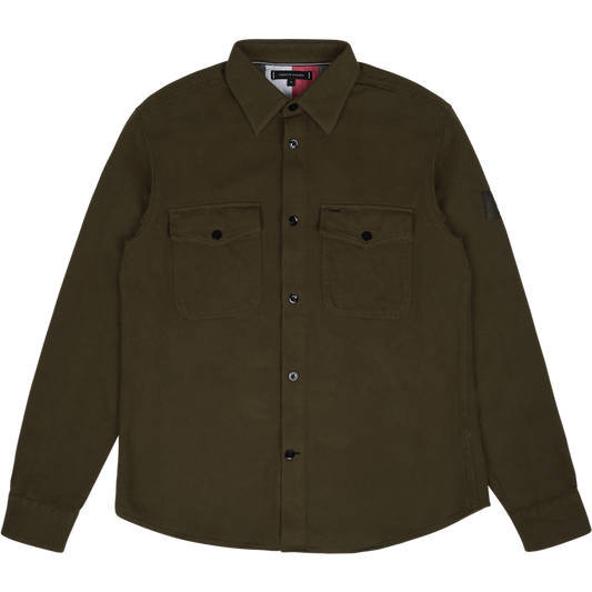 Brushed Overshirt Rbn