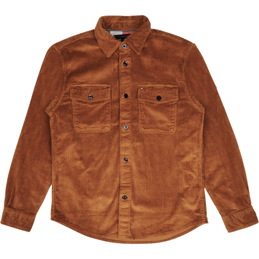 Tommy Hilfiger EU Corduroy Overshirt Gwj - Desert Khaki