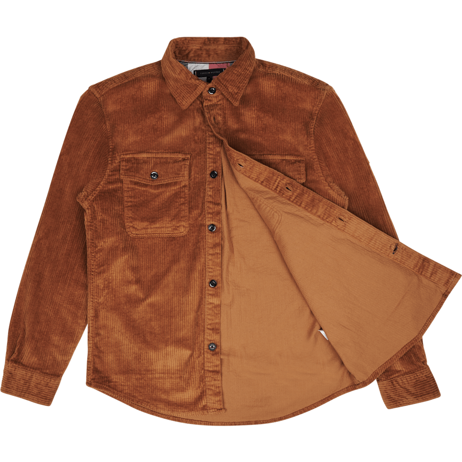 Tommy Hilfiger EU Corduroy Overshirt Gwj - Desert Khaki