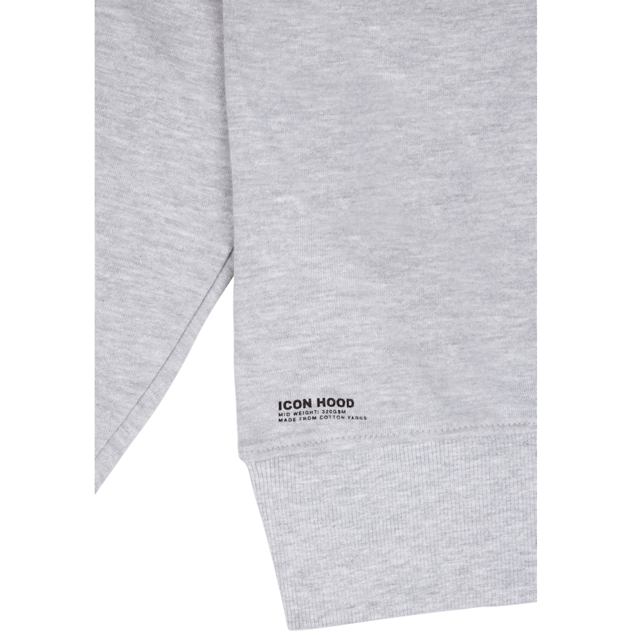 Printed Hoodie Greymelange