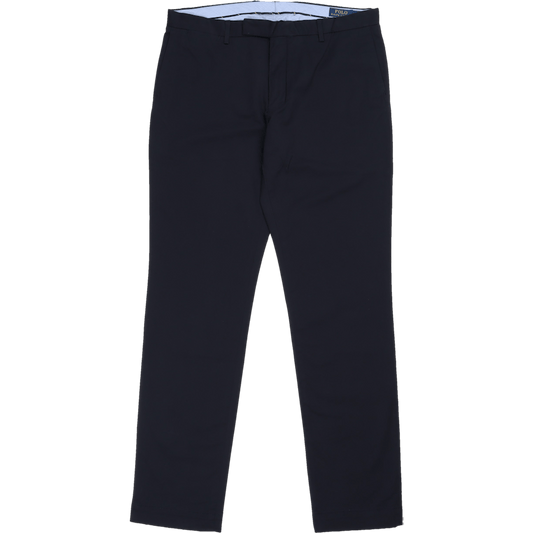 Stretchiga Slim Fit Chino Byxor Aviator Marinblå