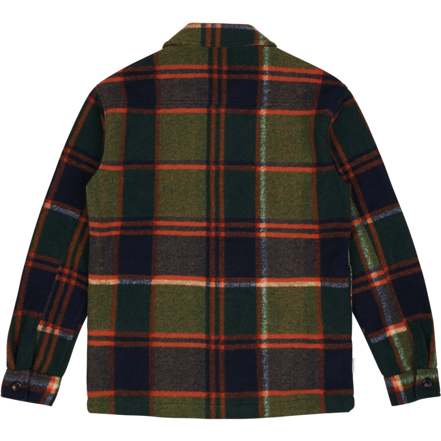 Studio Total Outdoor Check Overshirt Ochra Rutig