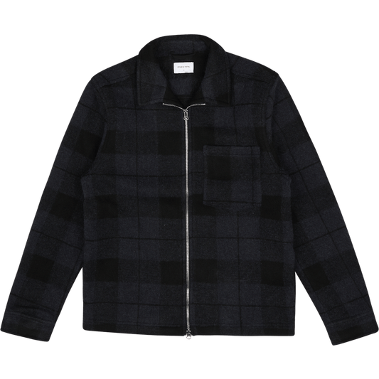 Studio Total Zip Check Overshirt
