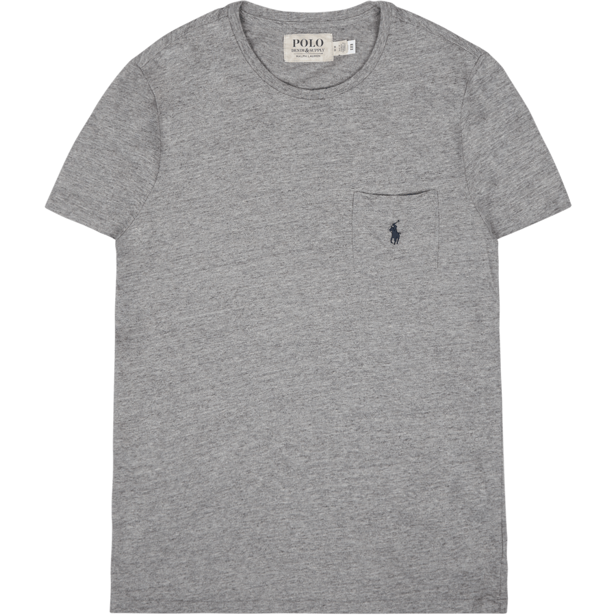 Custom Slim Fit Jersey Pocket T-Shirt Dark Vintage Heather