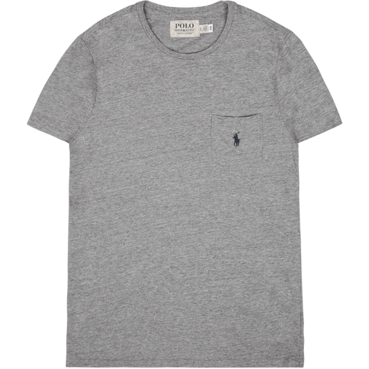 Anpassad Slim Fit Jersey Pocket T-shirt Mörk Vintage Ljung
