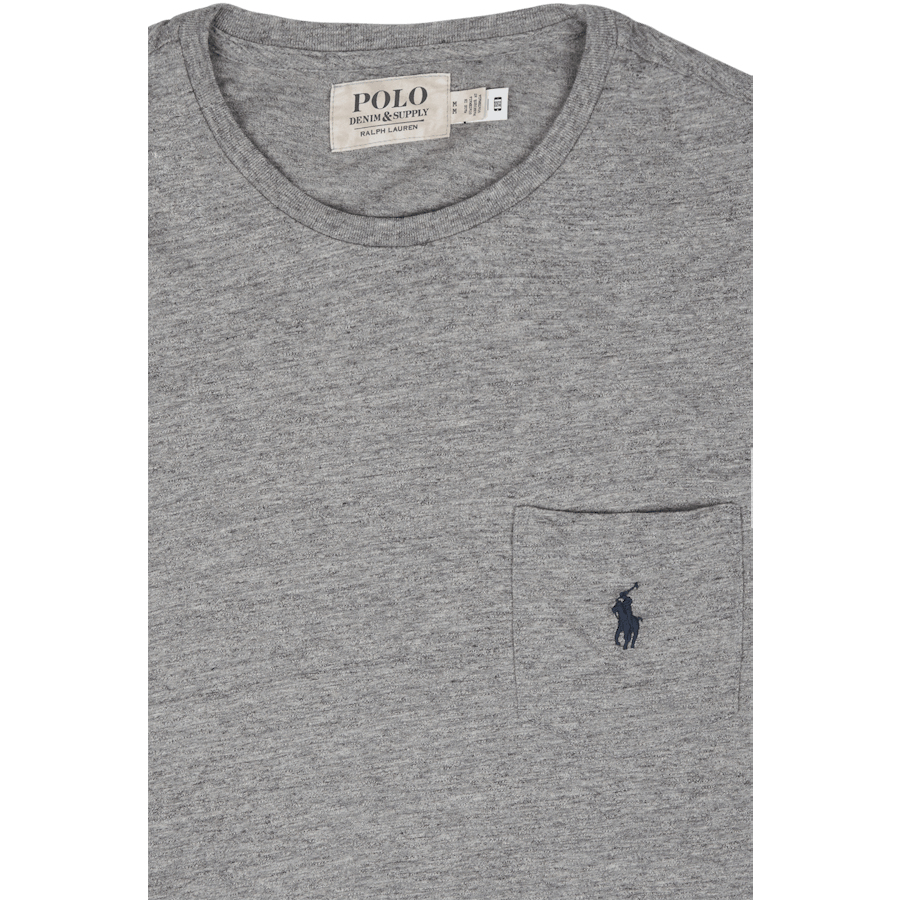 Custom Slim Fit Jersey Pocket T-Shirt Dark Vintage Heather