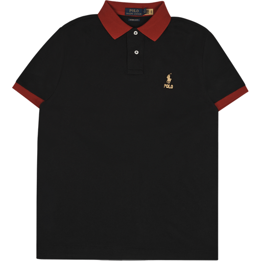 20/1 Mesh-ssl-psh Polo Svart