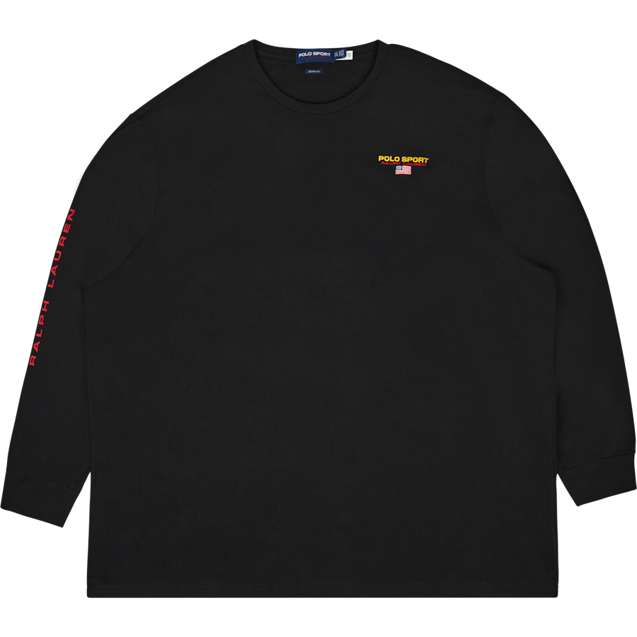 Klassisk passform Piké Sport Jersey T-shirt Piké Svart / Guld