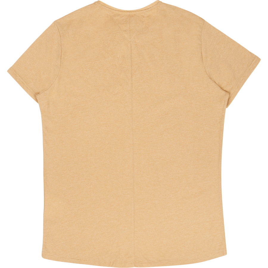 Tjm Slim Jaspe C Neck T-shirt Beige
