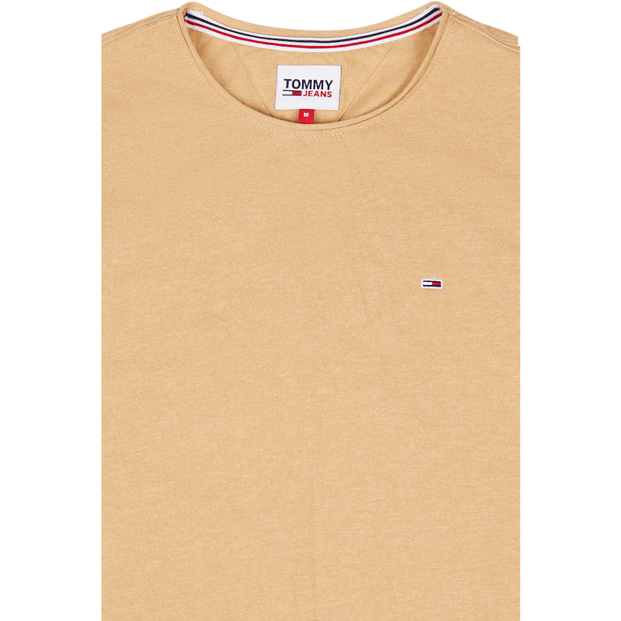 Tjm Slim Jaspe C Neck T-shirt Beige