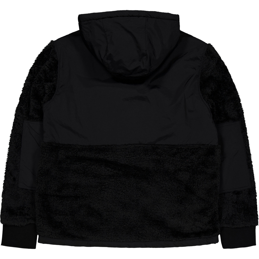 Hybrid Hoodie Polo Black